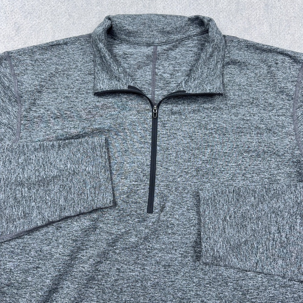 Lululemon Pullover Mens XL Gray 1/4 Zip Performance Business Casual Gym Run Top - Picture 3 of 11